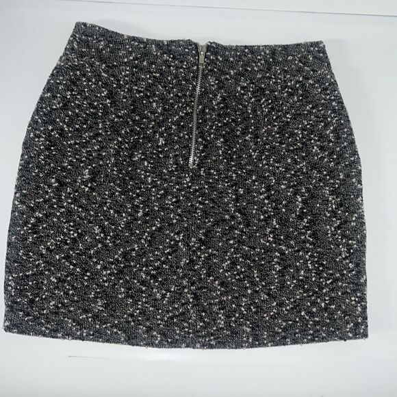 Small S/P Forever 21 Black & White Tweed Knit Office Work Lined Mini Skirt Sexy - Picture 4 of 4